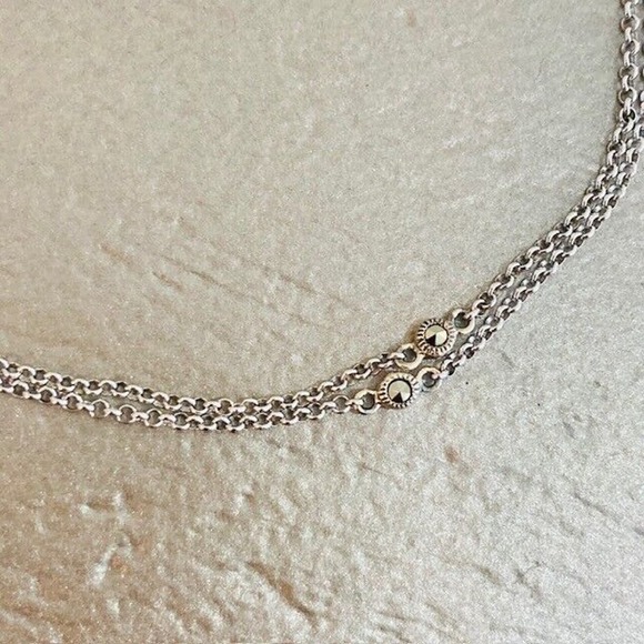 NWOT Judith Jack $450 Nova Convertible Druzy Pendant Sterling Silver Necklace - Picture 8 of 12